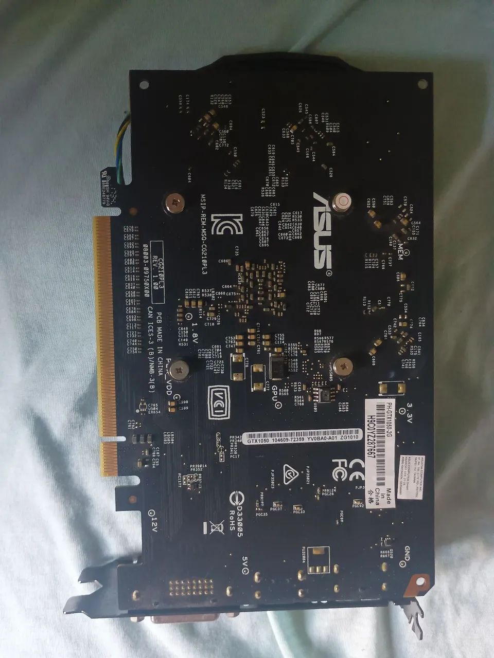 GTX 1050 2GB ASUS - Placa de vídeo em ótimo estado - Foto 2