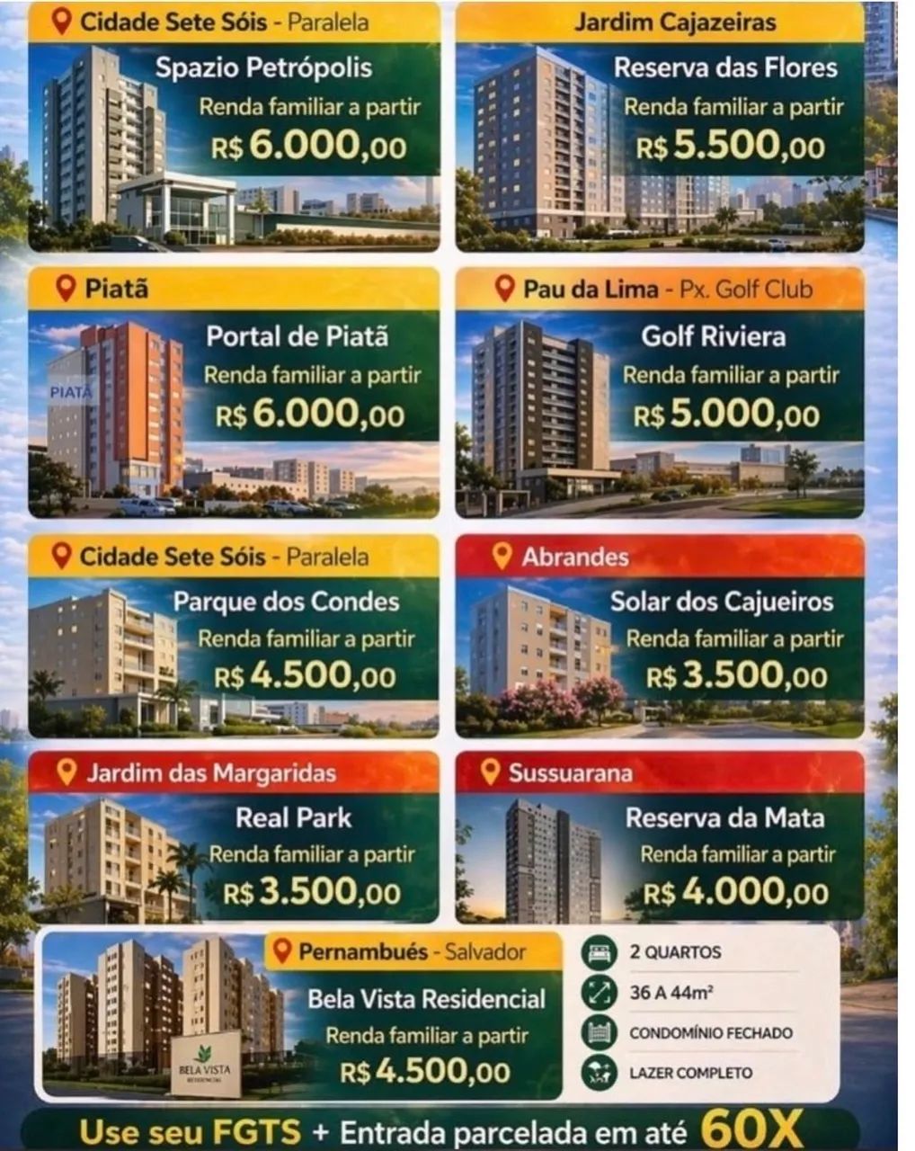 MRV imóveis na planta em toda região Salvador Camaçari estrada do coco  - Foto 4