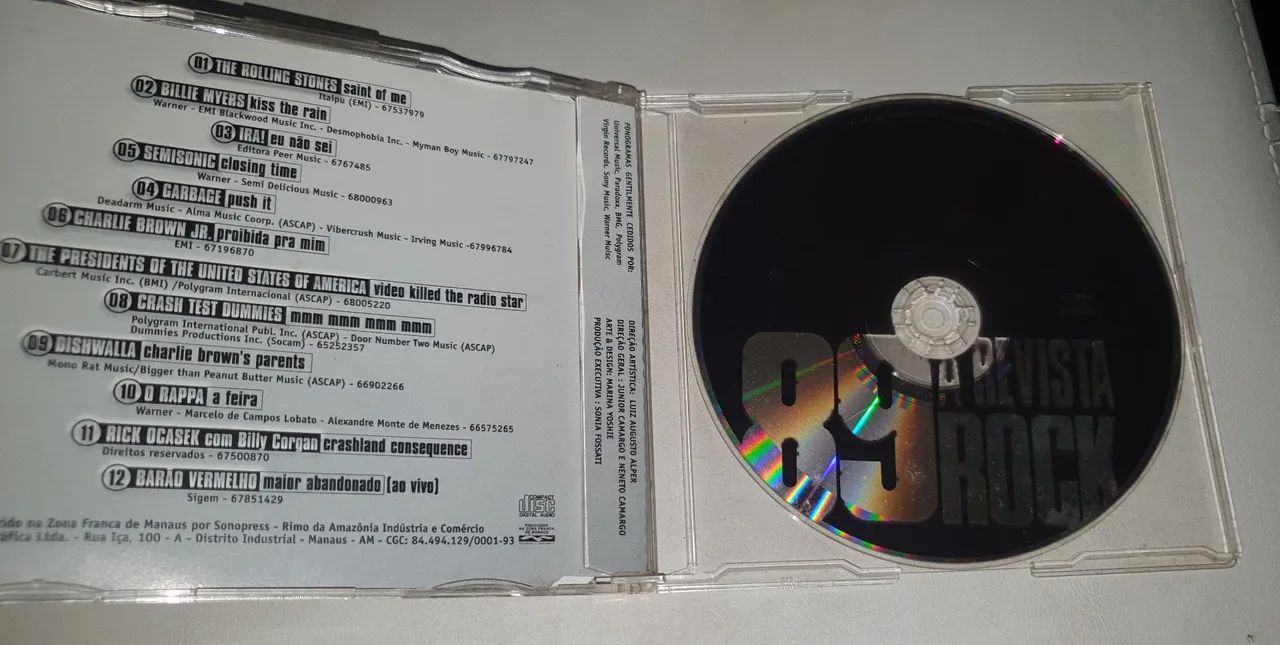 Cd 89 A Revista Rock ( com riscos mais funcionando ) - Foto 2