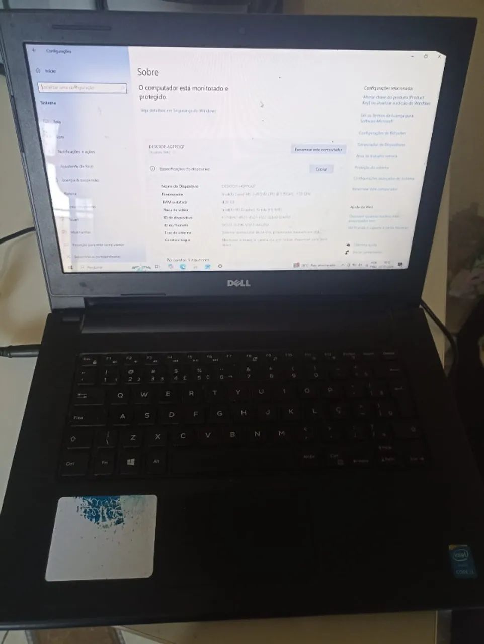 Notebook DELL Intel Core i3