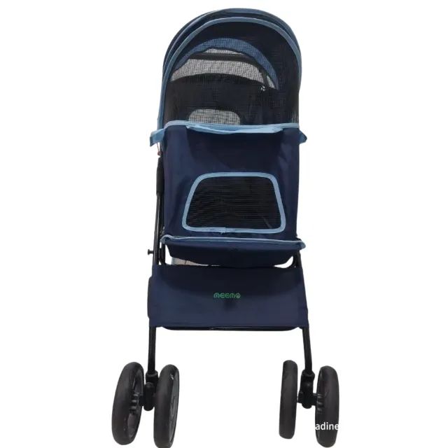 Carrinho De Passeio Pet  Para Cães E Gatos Meemo Usado Azul (Usado)Carrinho De Passeio Pet