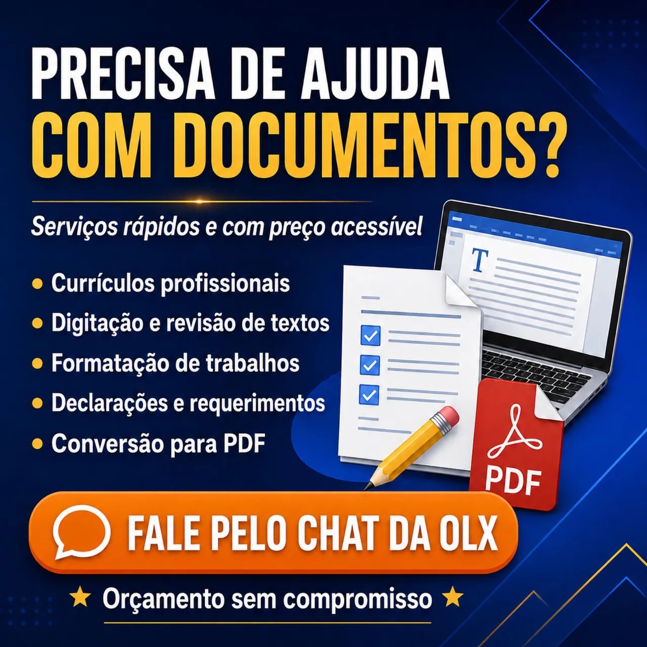 Currículos, Digitação e Formatação Online