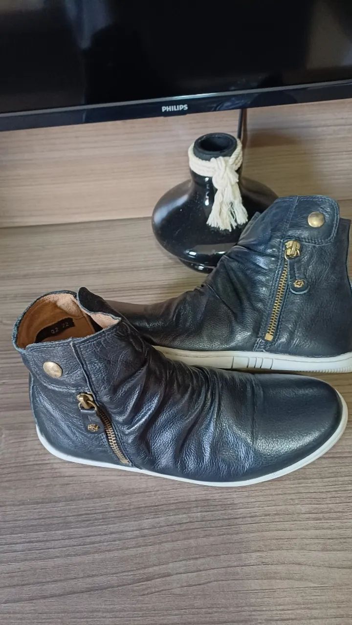 Bota de couro Perlatto n.35 - Foto 3