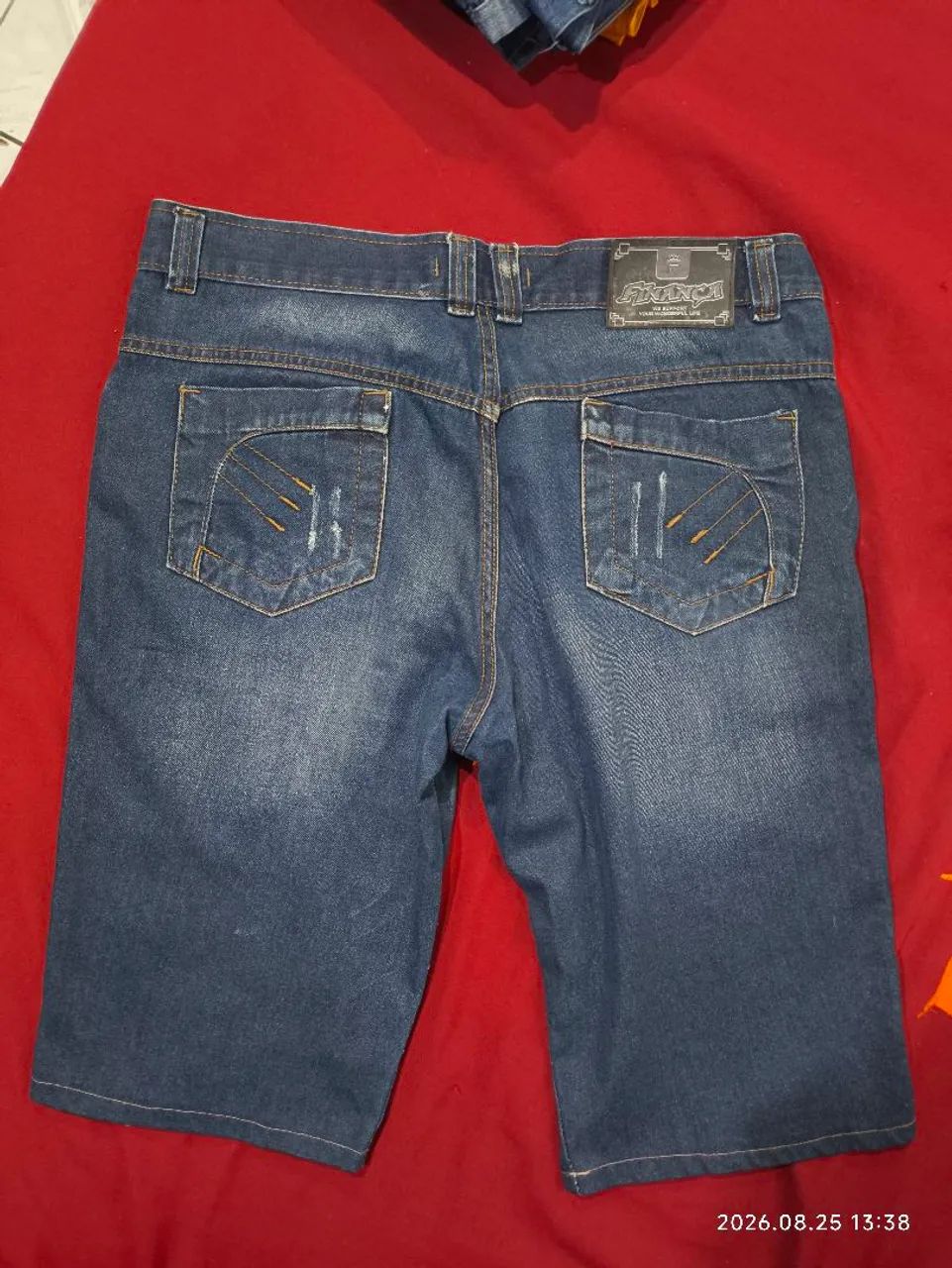 Bermuda jeans finança original tamanho 44 nova - Foto 2