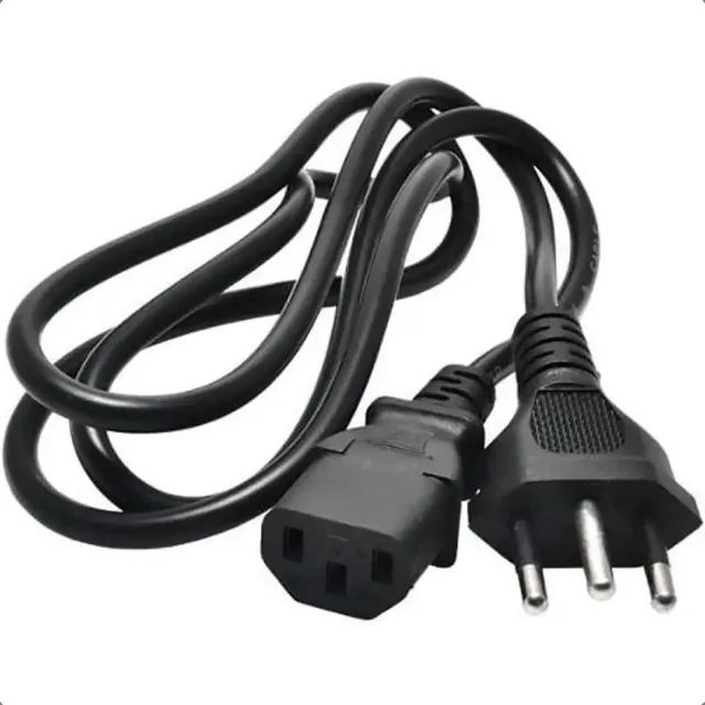 Cabo de Força Tripolar para PC e Monitor - Foto 2