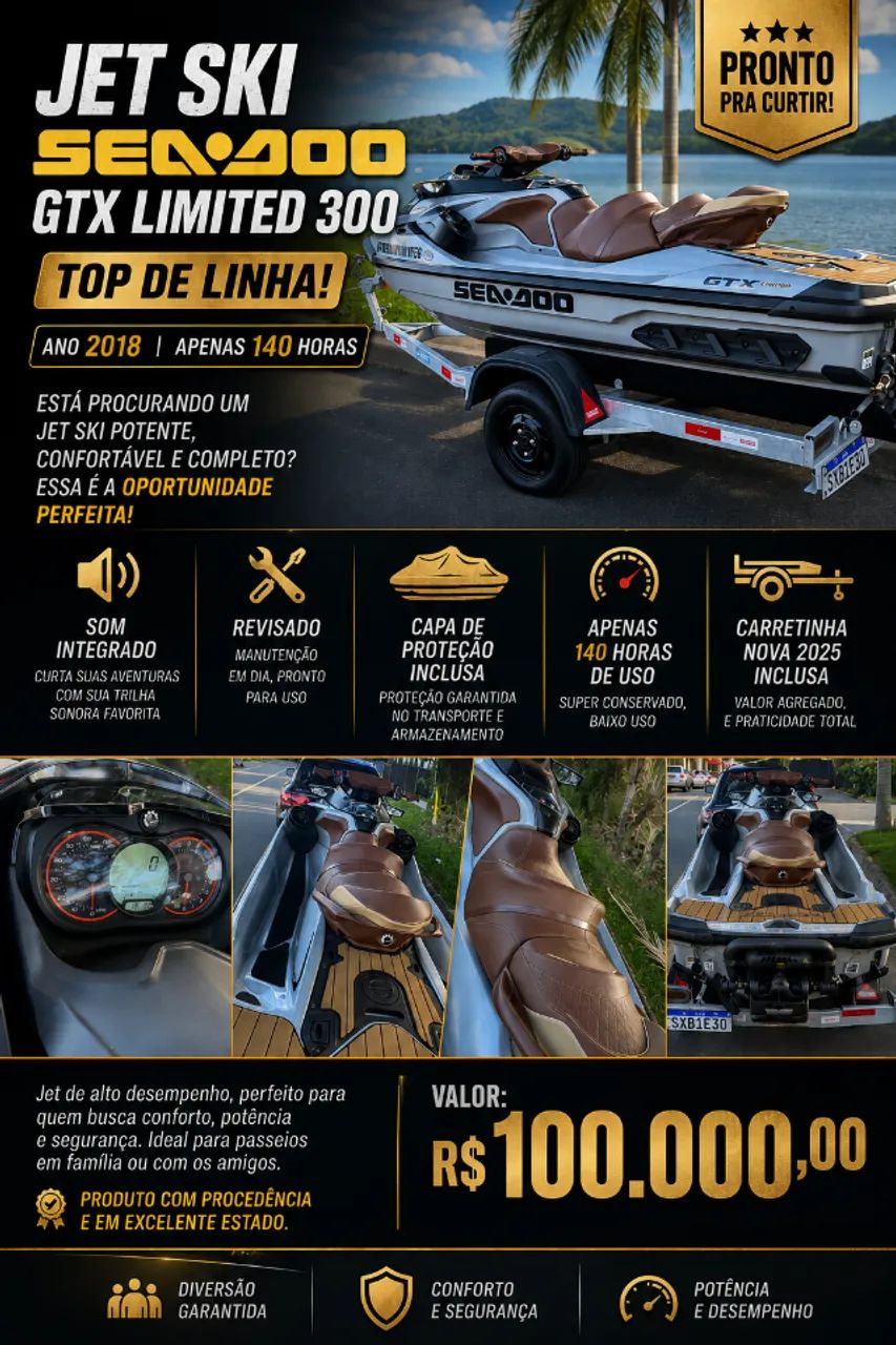 Jet Ski SEA DOO GTX Limited 300  - Foto 2