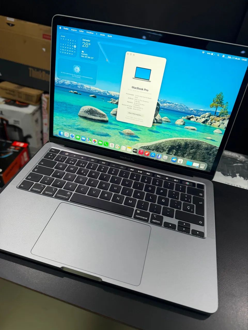 MacBook Pro 13 2020 1TB 16GB Touch Bar Touch ID Apple - Notebooks