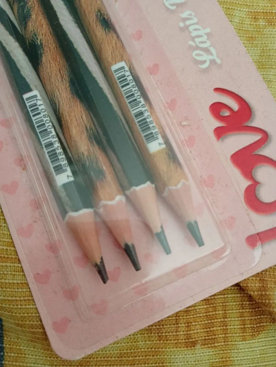 Kit 4 lápis onça e zebra  - Foto 2