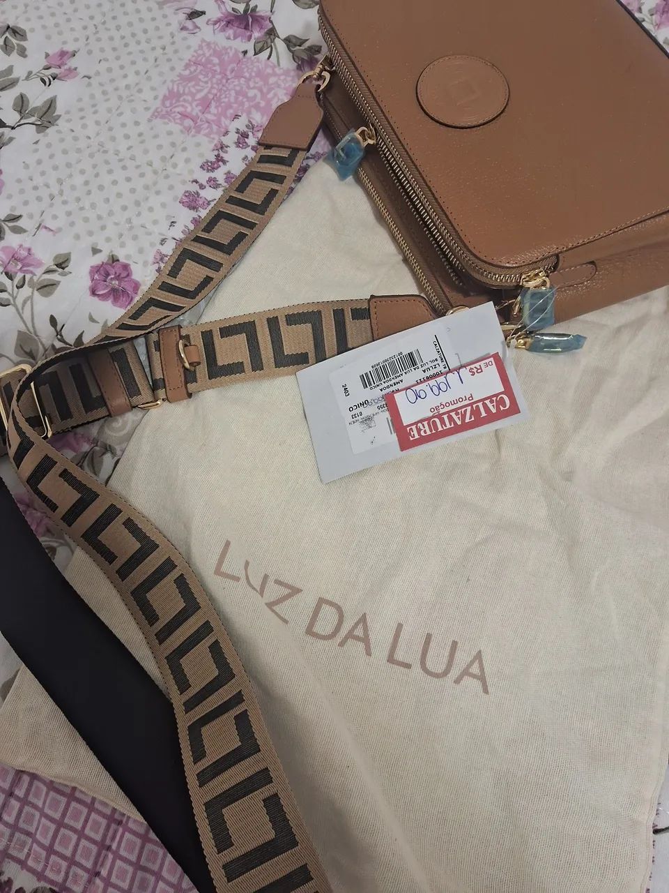 Bolsa luz da lua em couro legítimo  - Foto 2
