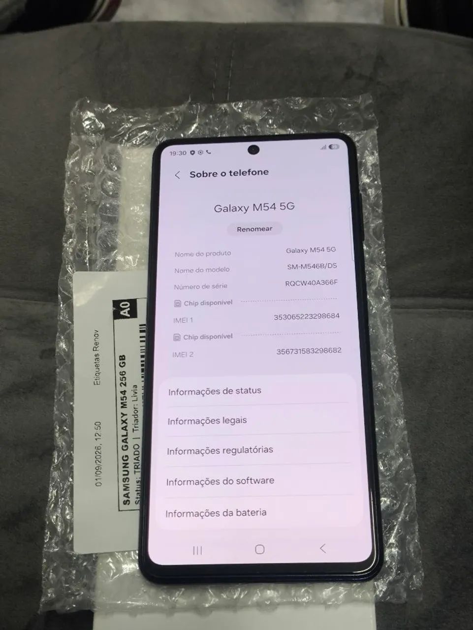 Samsung m54 5g 256gb memória perfeito  - Foto 5