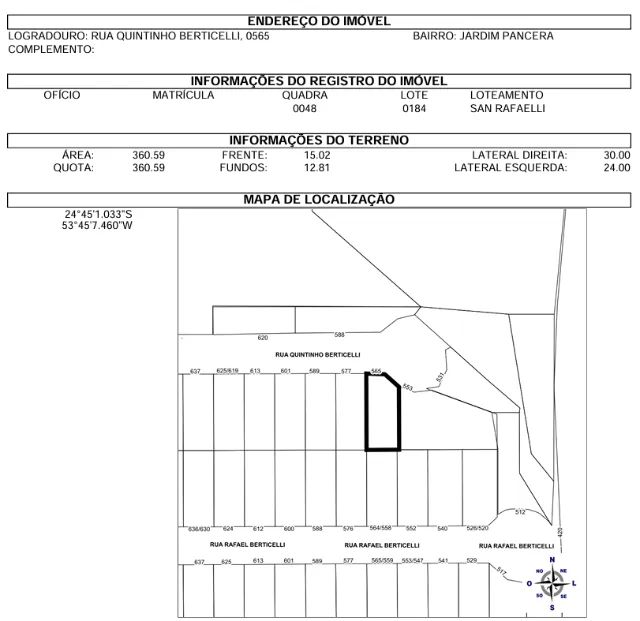 Terreno 360m² no Pancera em Toledo - PR - Foto 4