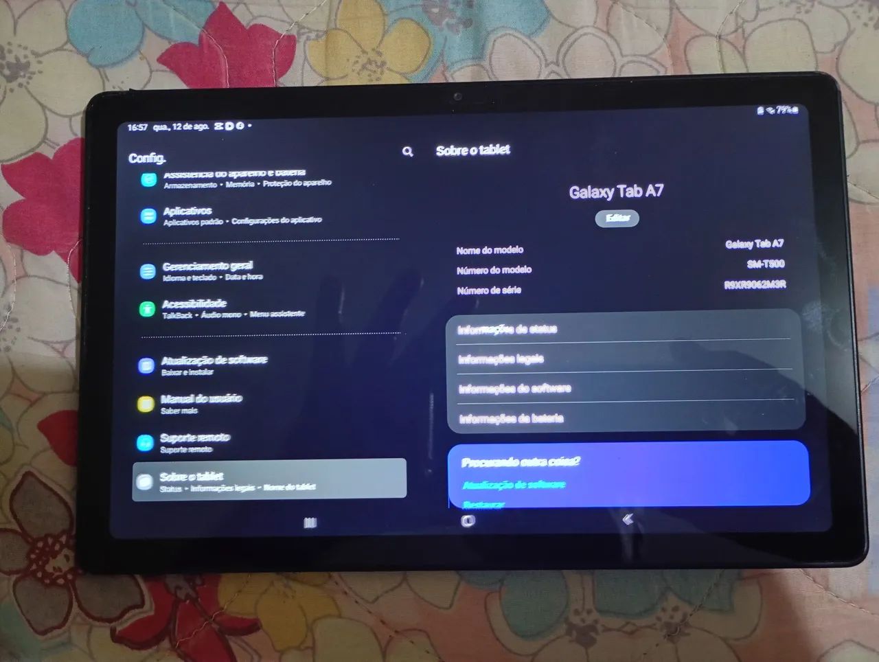 Tablet Samsung Galaxy A7 64gb semi-novo  - Foto 5
