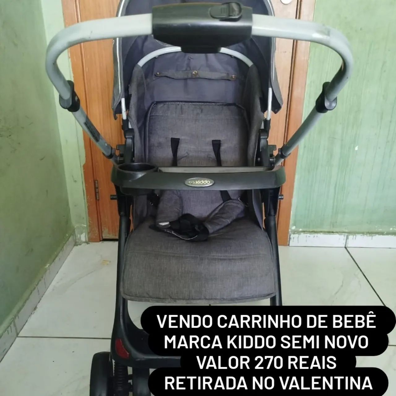 Carrinho de bebê marca kiddo semi novo  - Foto 3