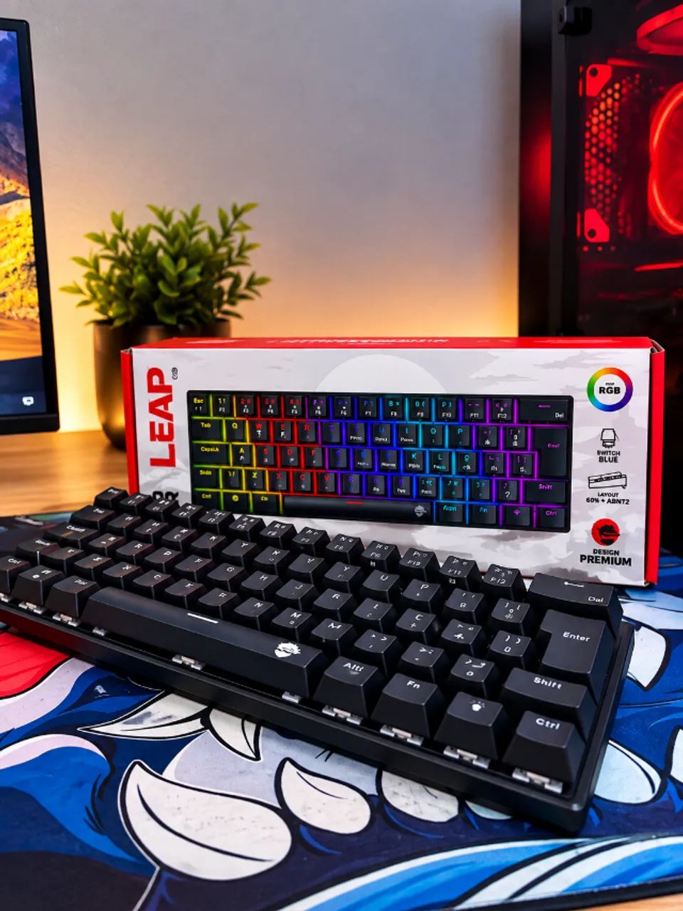 Teclado Mecânico Ninja 60% (NOVO)