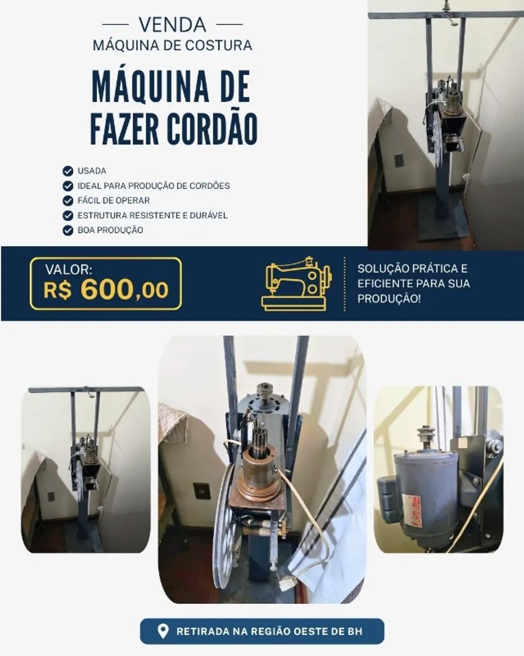 MÁQUINA PARA CONFECÇÃO