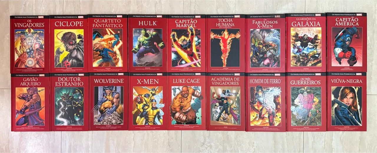 Os Heróis Mais Poderosos da Marvel - diversos NÃO LACRADOS