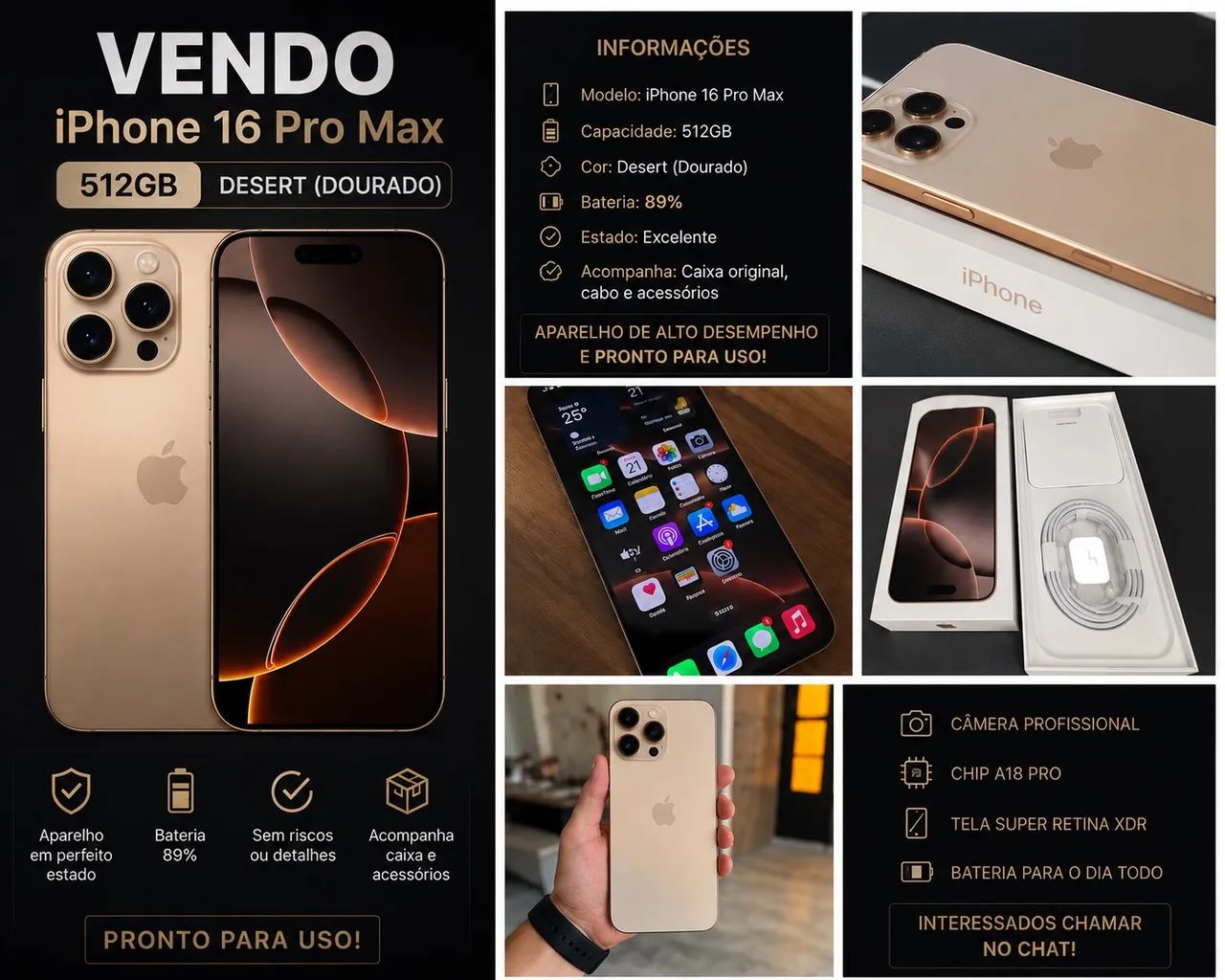 Iphone 16 Pro Max 512GB  - Foto 2