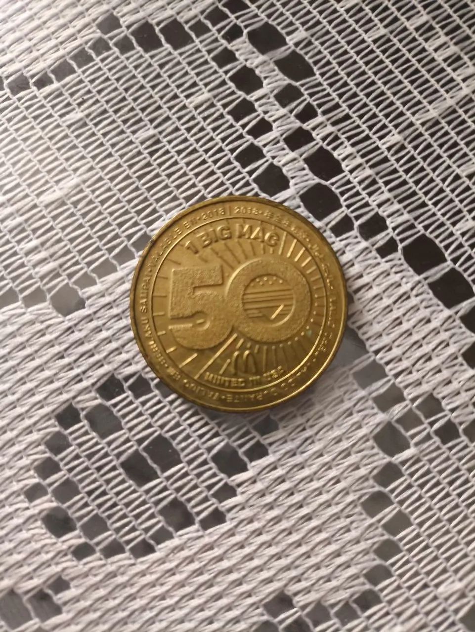 moeda mccoin (MC Donald's)
