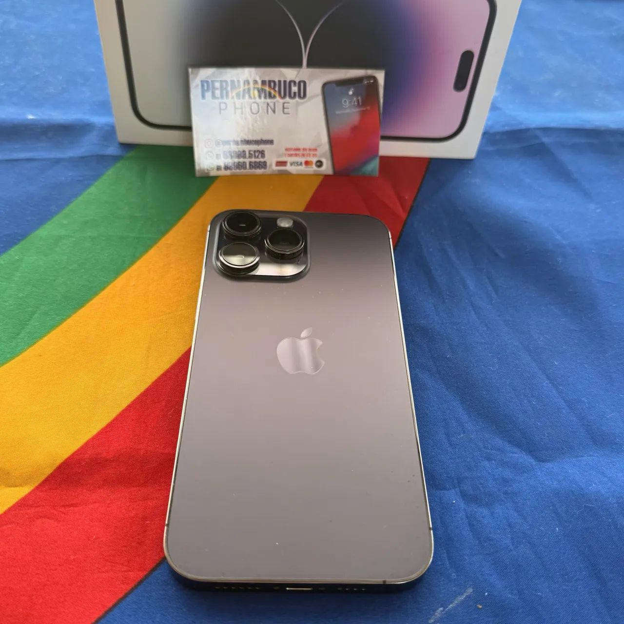 iPhone 14 Pro Max 128GB Roxo todo original - Celulares e