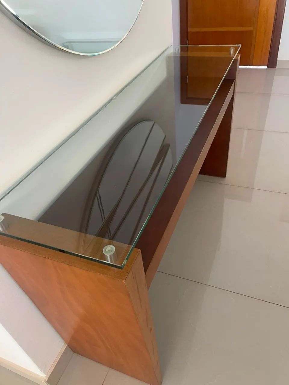 CONJUNTO DE MÓVEIS DE MADEIRA - 3 PEÇAS - Foto 3