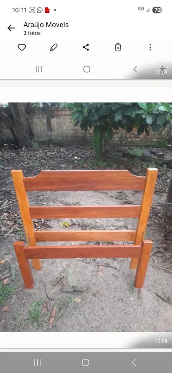 Cama de madeira 