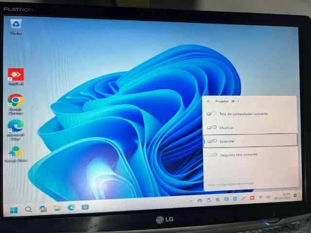 Monitor LG Flatron 19" Widescreen W1952TQ DVI VGA Bivolt (SEM BASE) Funcionando 100% - Foto 2