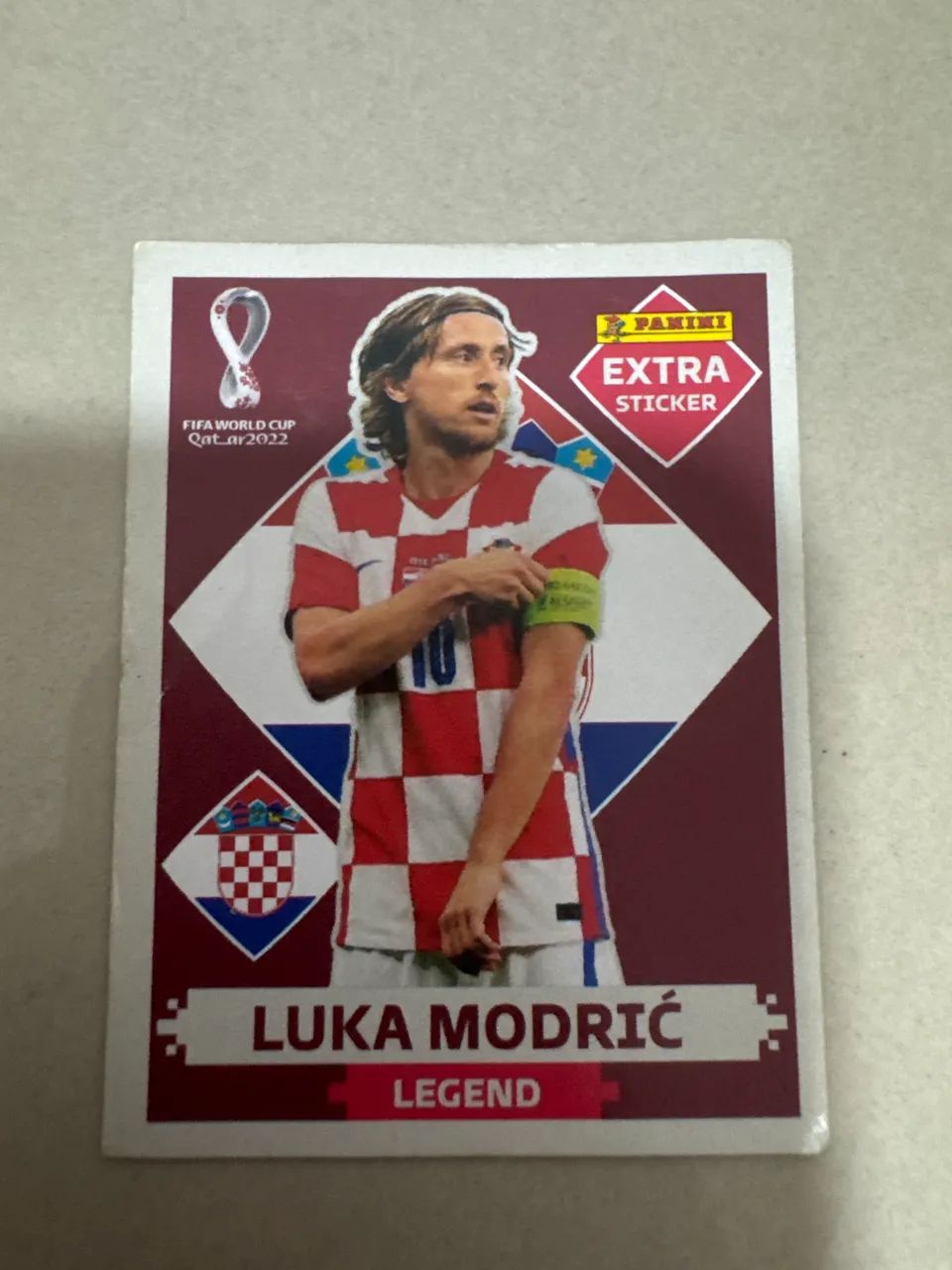 Figurinha legend Modric bordô 2022