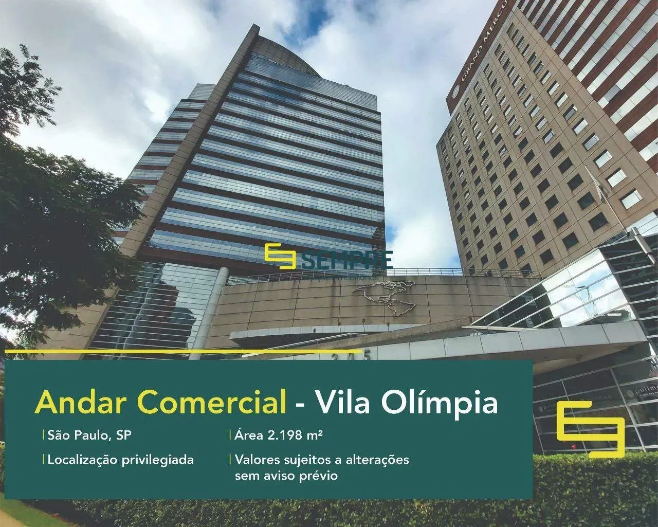 Andar comercial para alugar no Continental Square Faria Lima SP