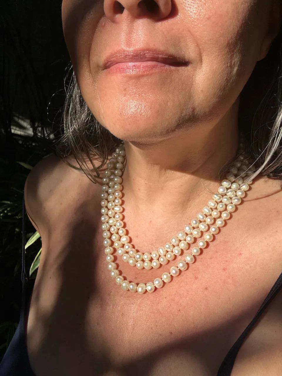 Colar de pérolas salgadas barrocas - Foto 2