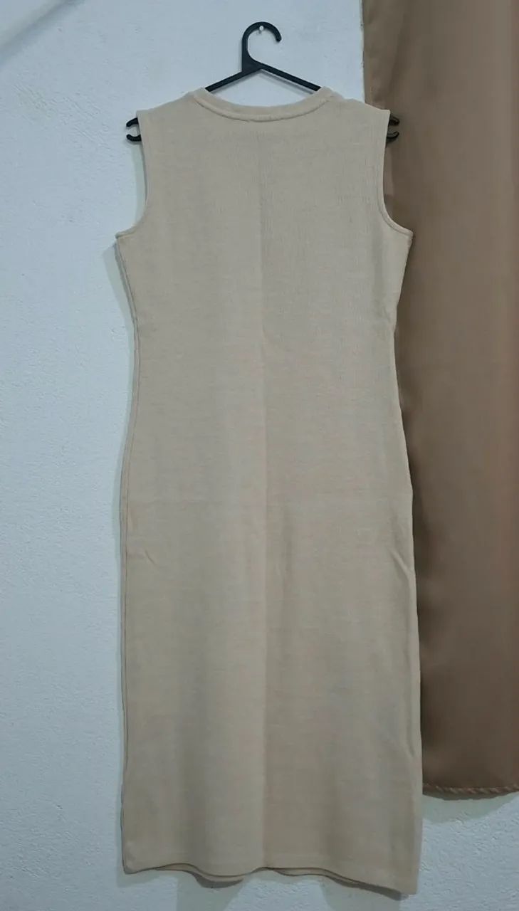 vestido midi canelado zara - Foto 2