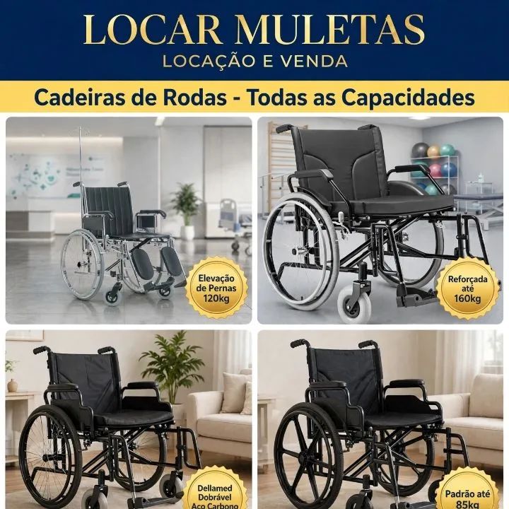Locação cadeira de rodas dobrável  - Foto 2