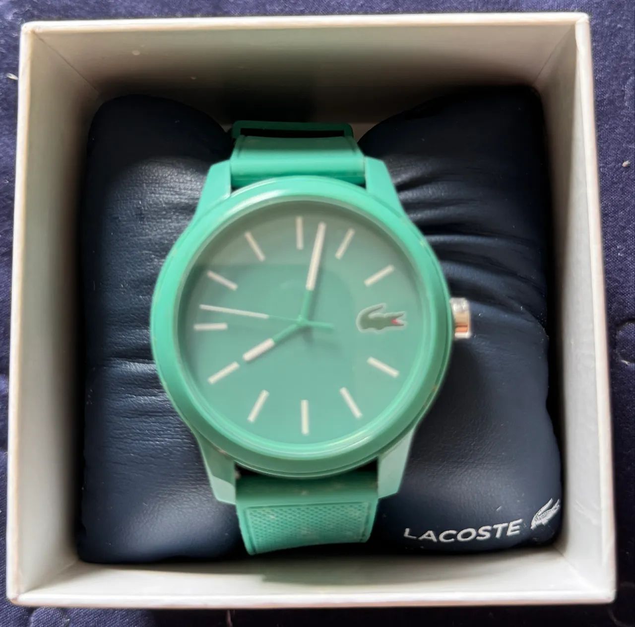 Relógio Lacoste Masculino Borracha Verde - original na caixa  - Foto 2