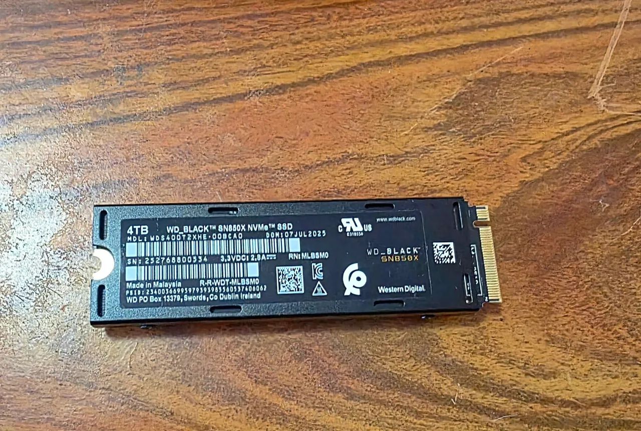 Ssd 4TB WD BLACK SN850X PS5 E PC nvme NOVO ORIGINAL gen4