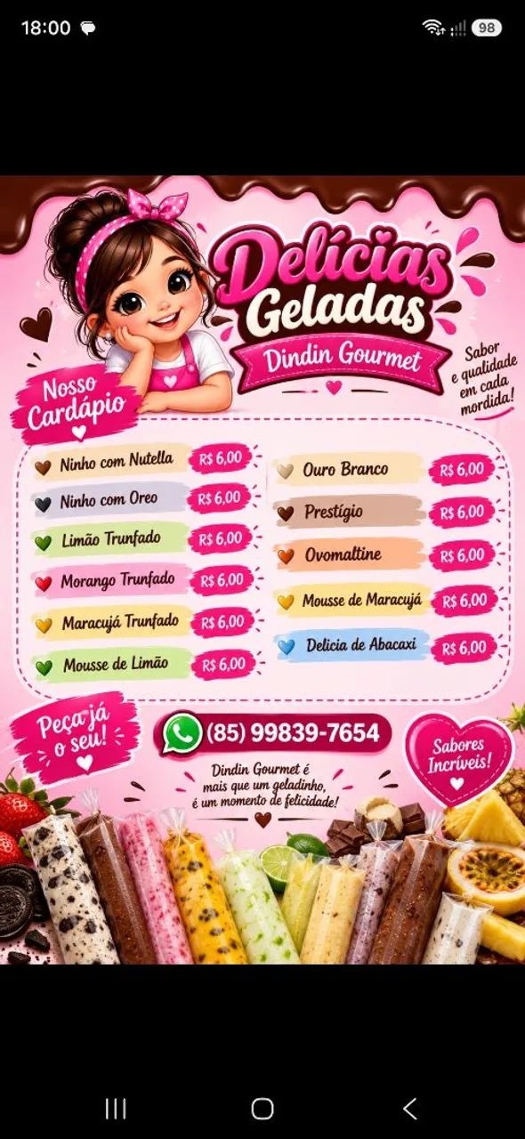 Delícias Geladas Dindin Gourmet  - Foto 2
