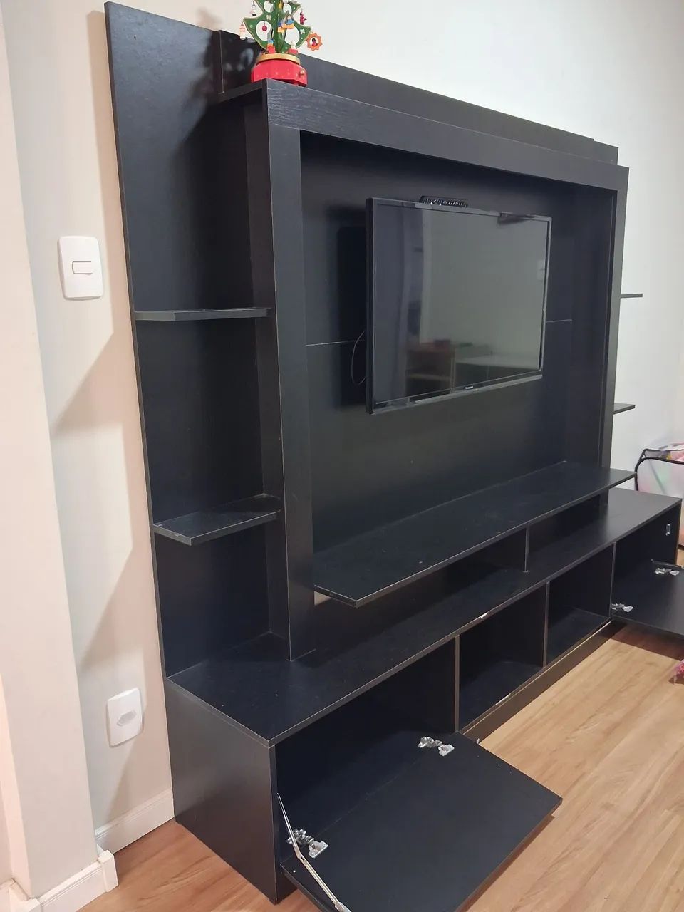Painel para TV ate 65 polegadas preto - Foto 3