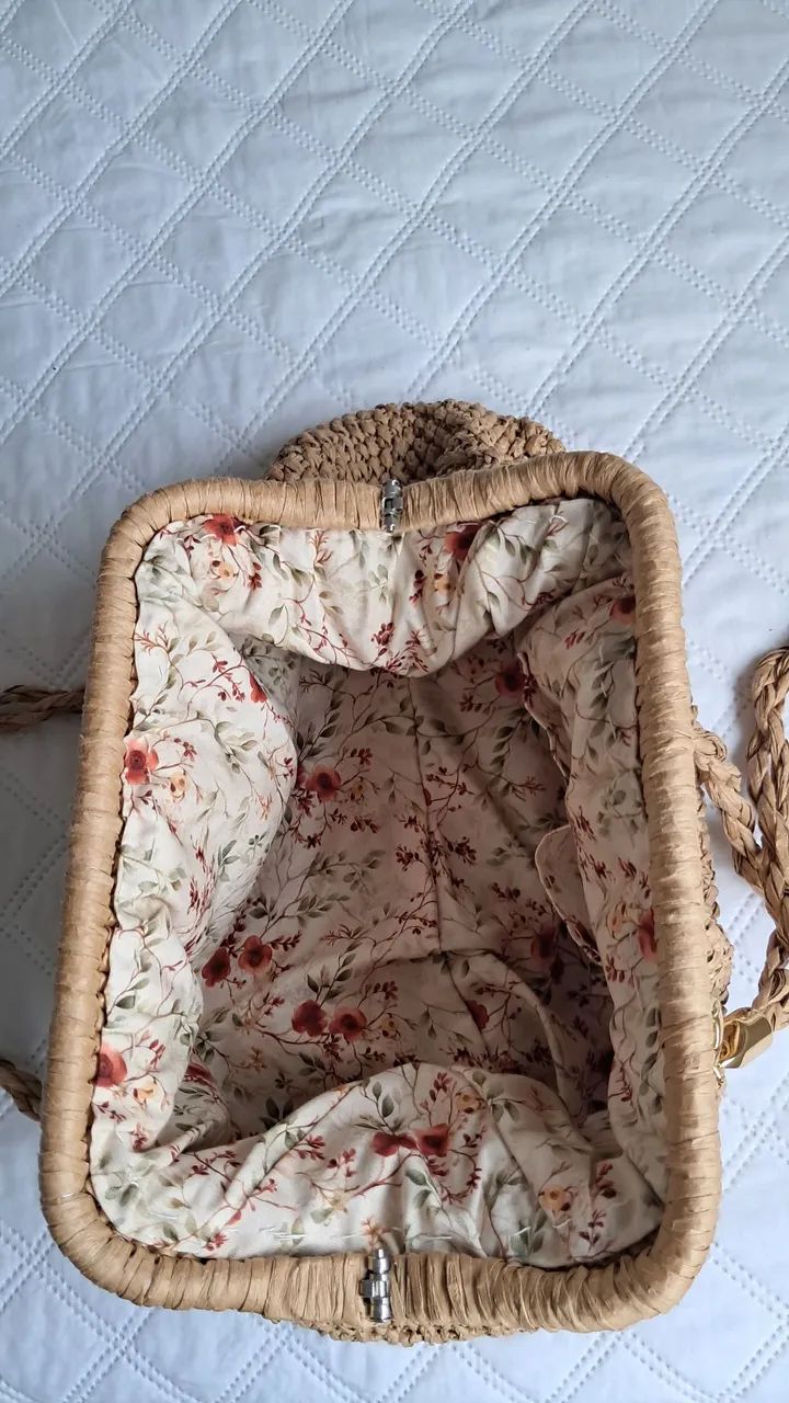 Bolsa em Rafia Artesanal - Foto 3