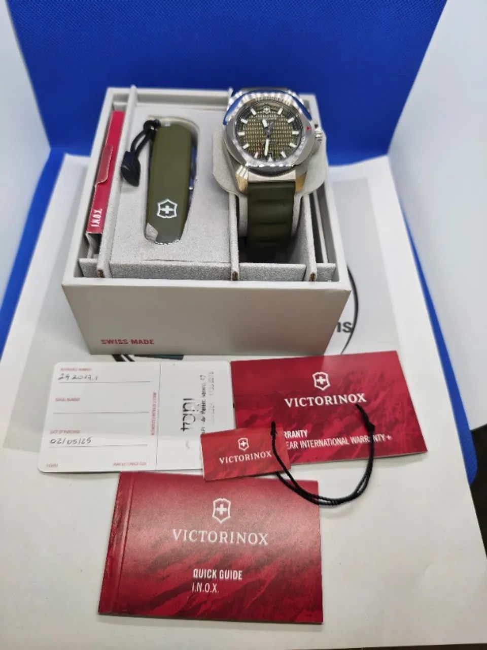 RELOGIO VICTORINOX INOX AUTOMATICO FULL SET 