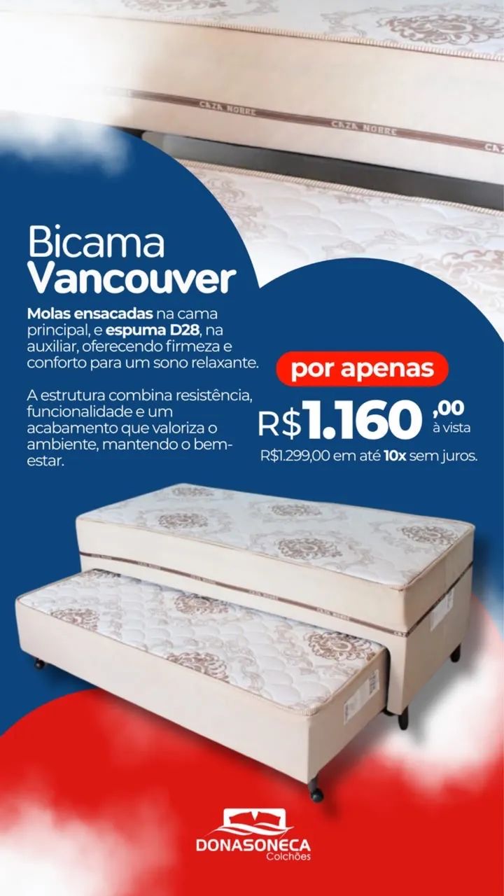 Bicama Vancouver Molas Ensacadas  - Foto 2