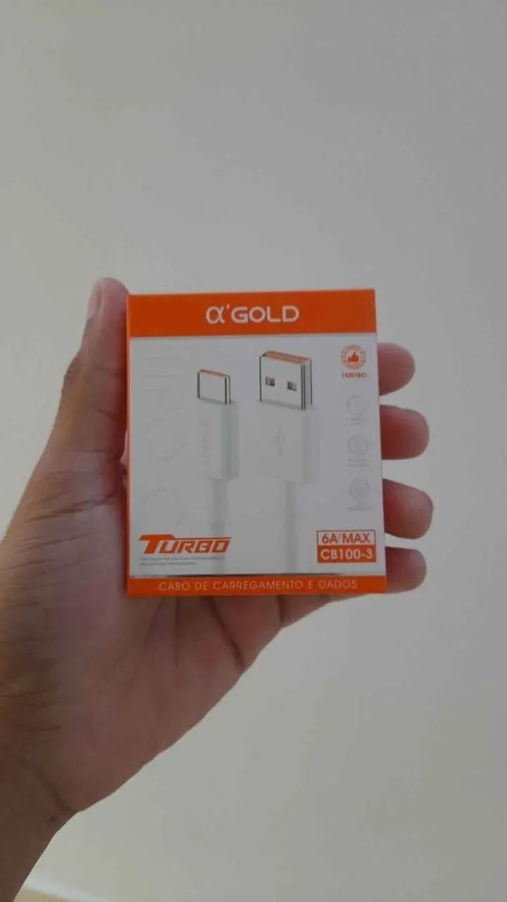 Cabo de carregador USB Tipo C A'Gold