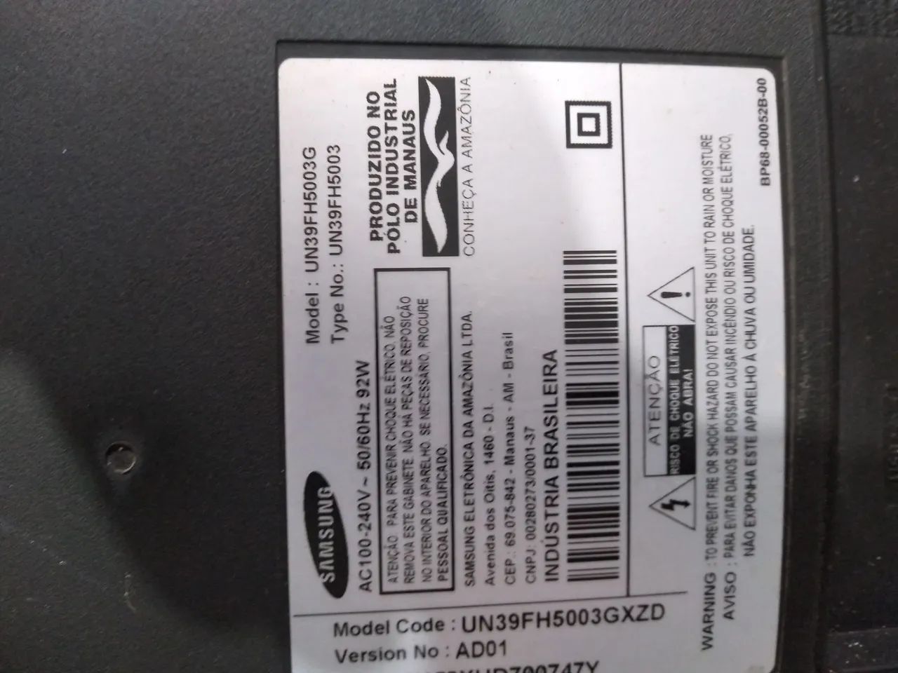 Tv samsung 39 polegadas com tela ruim,funcionando com som. - Foto 2