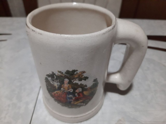 Caneca de porcelana Maua. Muito Antiga.  - Foto 5