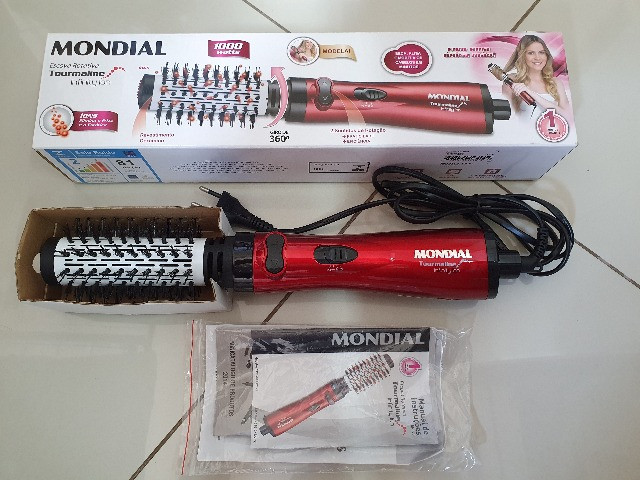 Escova Rotativa Mondial Modeladora Tourmaline Íon Er03 1000w - Foto 3