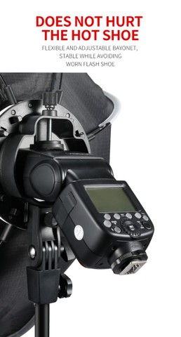 Octabox Triopo 60cm KX para flash speedlight e Godox V1 - Foto 4