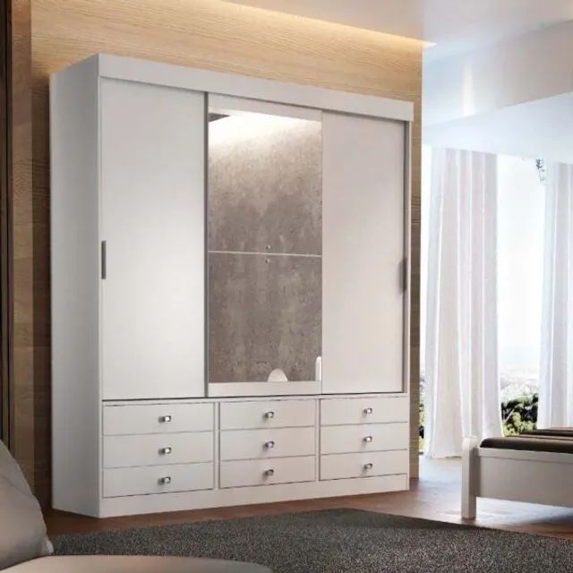 Quarto roupeiro 3 portas com espelhos  - Foto 2