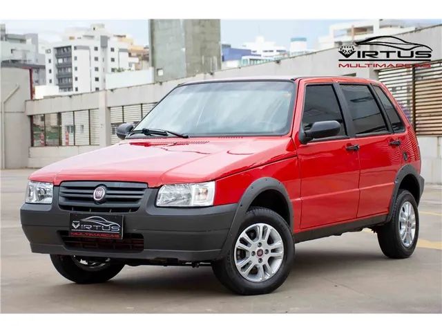 Fiat Uno Mille Way Econ, ano 2013, vermelho. (17492)