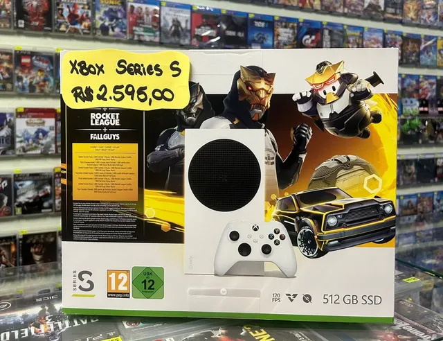 Console Microsoft Xbox Series S De 512gb, Bundle Com 3 Jogos Fortnite,  Rocket League E Fall Guys