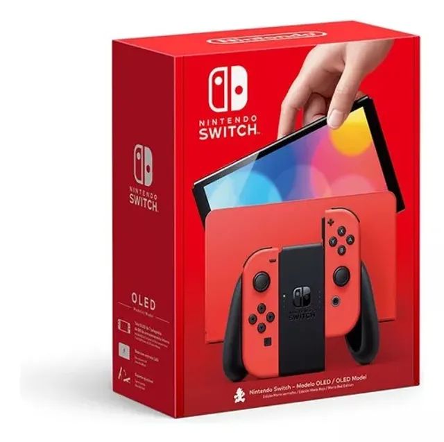 Nintendo Switch Oled - Novo - Desbloqueado - Cartão De 512gb + Jogos