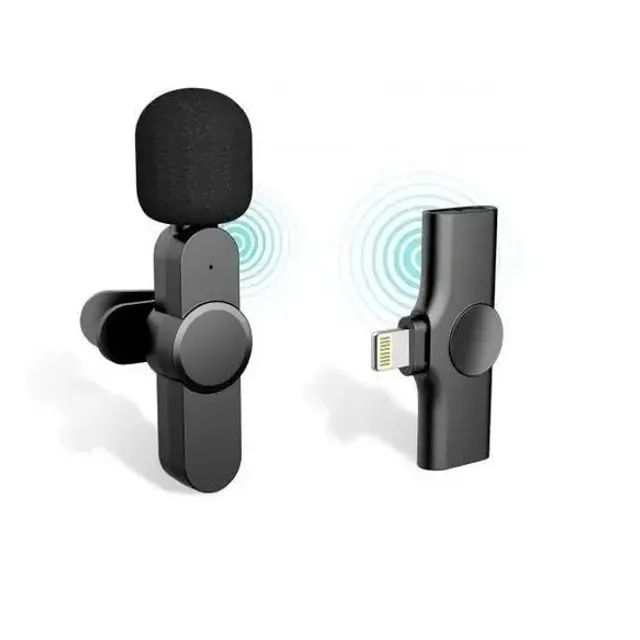 Microfone De Lapela Sem Fio Para Iphone Ipad Lightning 01 - Foto 2