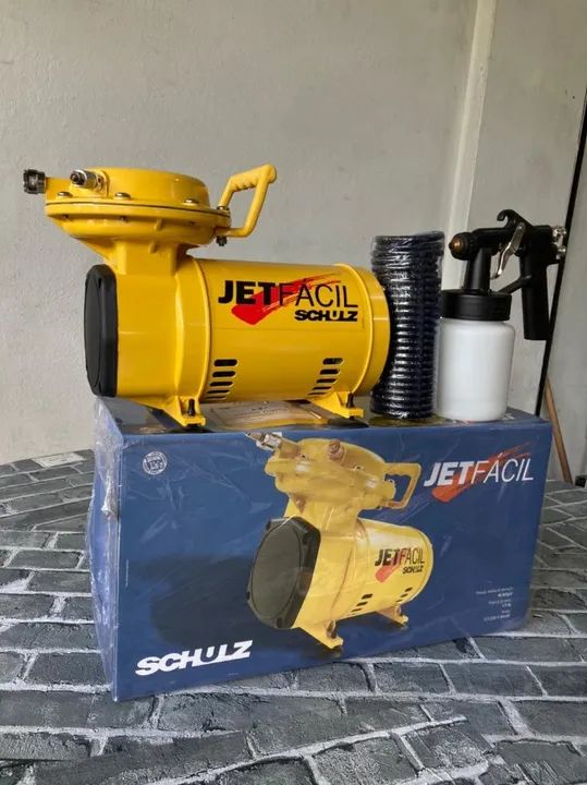 Compressor Novo ar direito Schulz Jet Facil com pistola  - Foto 2