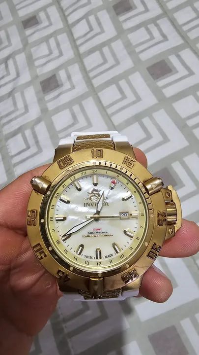 Relógio Invicta Subacqua 0738 Original, com pulseira branca